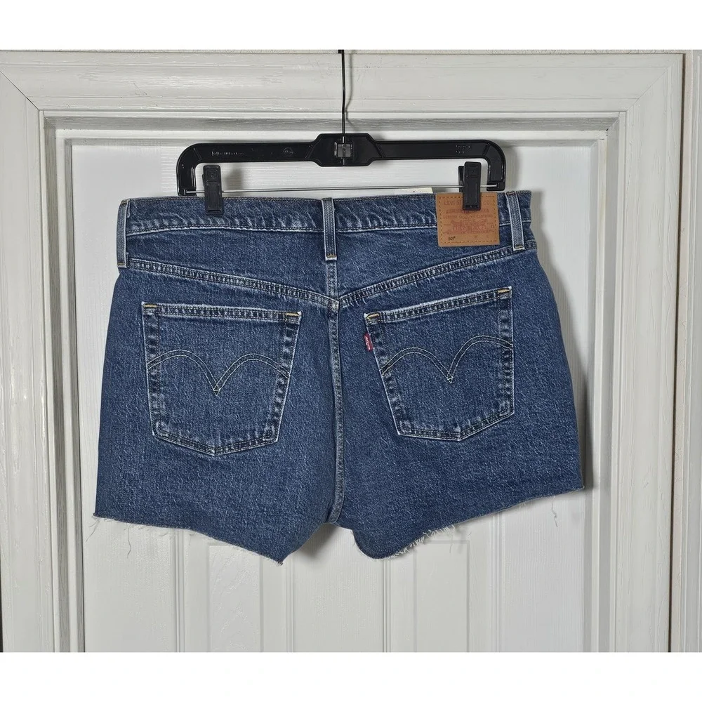 Levi's 501 Premium Denim Cut Off Shorts‎ Women's Size 32 Blue